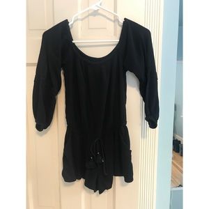 Black romper, perfect condition.